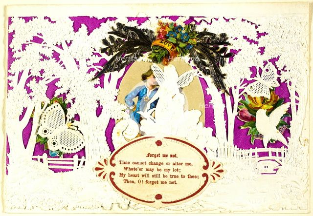 Forget Me Not (valentine), 1840/60. Creator: John Windsor.
