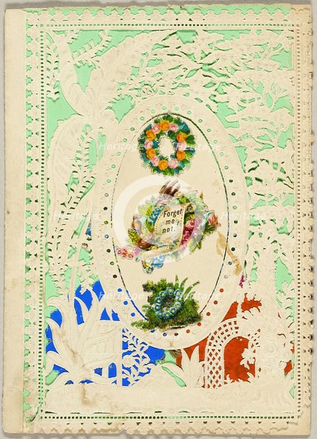 Forget Me Not (valentine), 1850/59. Creator: George Meek.