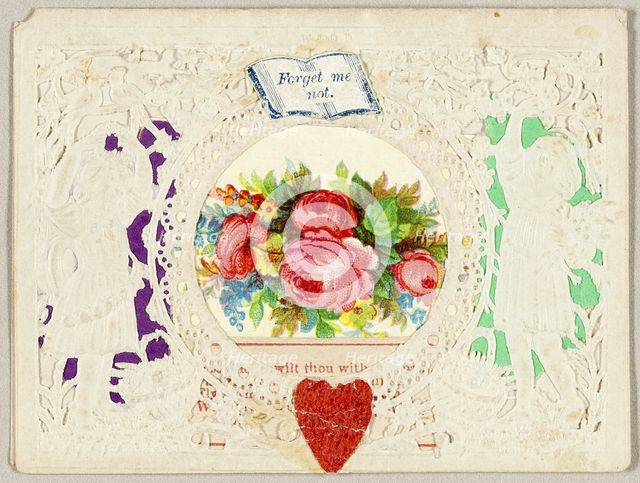 Forget Me Not (valentine), 1860/69. Creator: Thomas Wood.