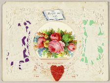 Forget Me Not (valentine), 1860/69. Creator: Thomas Wood