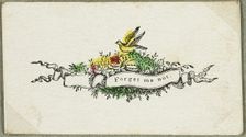 Forget Me Not (valentine), c.1830. Creator: Unknown