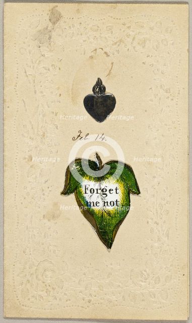 Forget Me Not (valentine), c.1830. Creator: Unknown.