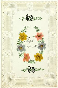 Forget Me Not (valentine), c. 1840. Creator: George Kershaw