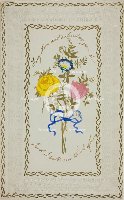 Forget Me Not (valentine), c. 1840. Creator: Unknown.