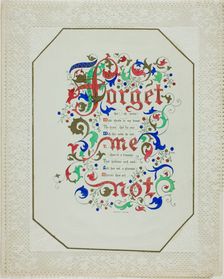 Forget Me Not (valentine), n.d. Creator: Unknown