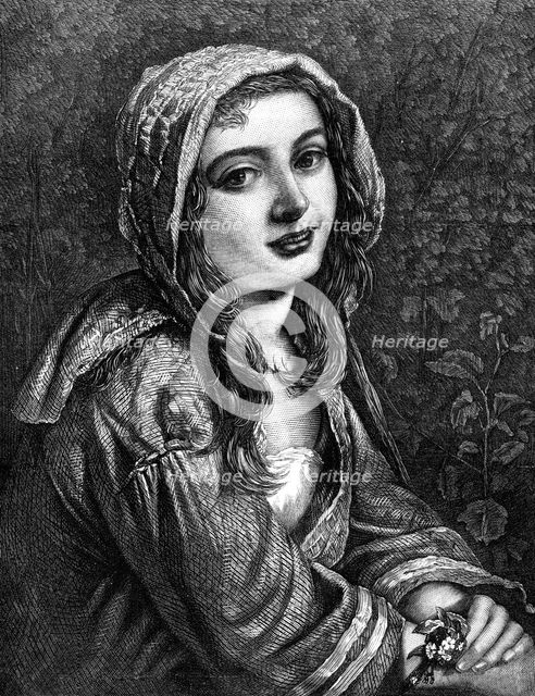 "Forget-Me-Not!", by W. C. T. Dobson, A.R.A., 1870. Creator: Unknown.