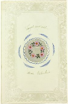 Forget Me Not Dear Valentine (valentine), n.d. Creator: Unknown