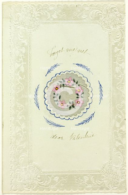 Forget Me Not Dear Valentine (valentine), n.d. Creator: Unknown.