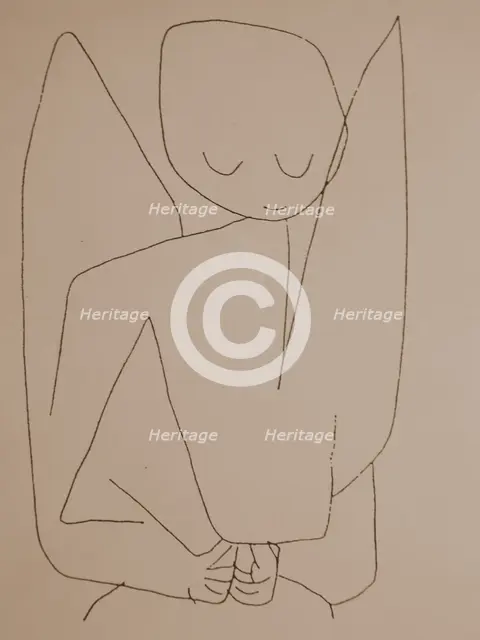 Forgetful Angel (Vergesslicher Engel), 1939. Artist: Klee, Paul (1879-1940)