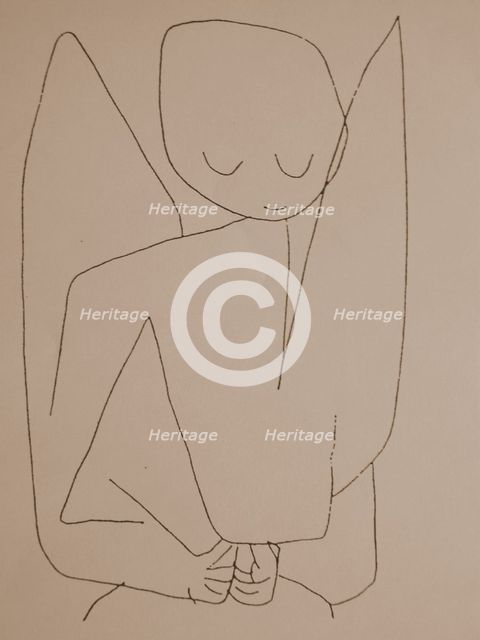 Forgetful Angel (Vergesslicher Engel), 1939. Artist: Klee, Paul (1879-1940)