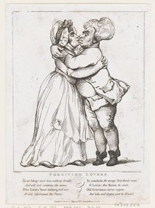 Forgiving Lovers, March 15, 1798., March 15, 1798. Creator: Thomas Rowlandson