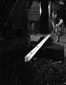 Forging at J Beardsley, Sheffield, South Yorkshire, 1966. Creator: Michael Walters