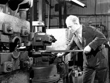 Forging heads at the Edgar Allen Steel Foundry, Sheffield, South Yorkshire, 1962. Artist: Michael Walters