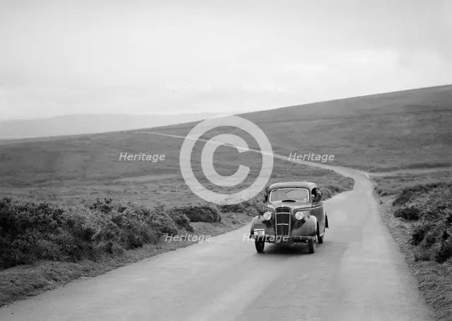 Ford 10 of AF Eadon, winner of a silver award at the MCC Torquay Rally, July 1937. Artist: Bill Brunell.