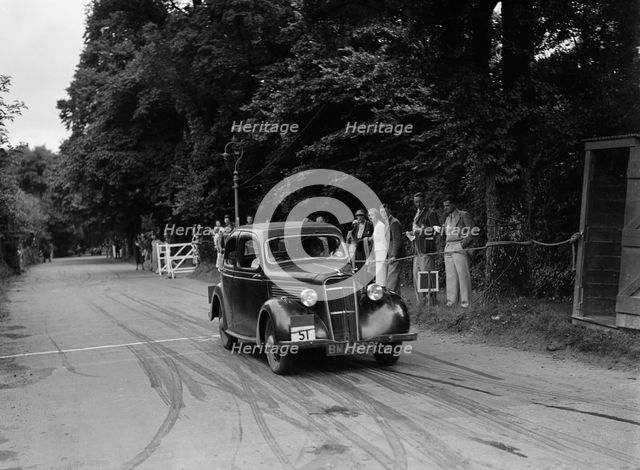 Ford 10 of AF Eadon, winner of a silver award at the MCC Torquay Rally, July 1937. Artist: Bill Brunell.