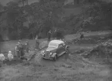 Ford V8 2-seater and dickey of JB Thompson competing in the MCC Sporting Trial, 1935. Artist: Bill Brunell
