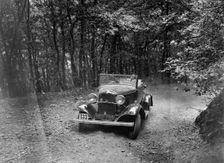 Ford V8 competing in the B&HMC Brighton-Beer Trial, Fingle Bridge Hill, Devon, 1934. Artist: Bill Brunell