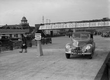 Ford V8 drophead competing in the JCC Rally, Brooklands, Surrey, 1939. Artist: Bill Brunell