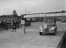 Ford V8 drophead competing in the JCC Rally, Brooklands, Surrey, 1939. Artist: Bill Brunell