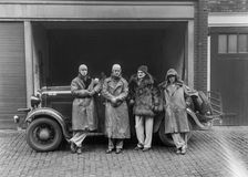 Ford V8 Greyhound open tourer of JA Driskell, Monte Carlo Rally, 1934. Artist: Bill Brunell