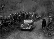 Ford V8 of CAH Cann competing in the MCC Lands End Trial, 1935. Artist: Bill Brunell