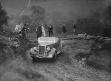 Ford V8 of CAH Cann competing in the MCC Sporting Trial, 1935. Artist: Bill Brunell