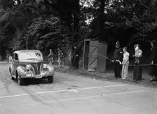 Ford V8 of J Harrison, winner of a bronze award at the MCC Torquay Rally, July 1937. Artist: Bill Brunell