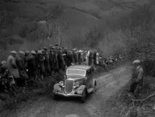 Ford V8 of RG Percival competing in the MCC Lands End Trial, 1935. Artist: Bill Brunell