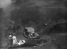 Ford V8 saloon of TC Wise competing in the MCC Sporting Trial, 1935. Artist: Bill Brunell