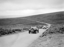 Ford V8s of WCN Norton and J Harrison competing at the MCC Torquay Rally, July 1937. Artist: Bill Brunell
