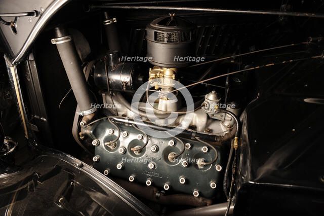 Ford woodie deluxe station wagon 1935. Artist: Simon Clay.