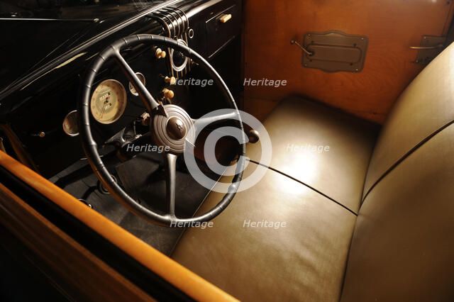 Ford woodie deluxe station wagon 1935. Artist: Simon Clay.