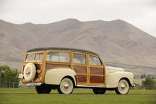 Ford woodie station wagon 1946. Artist: Simon Clay