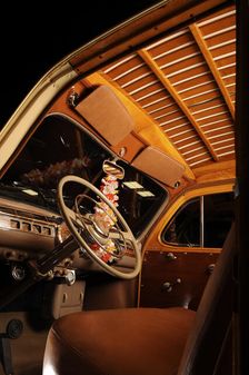 Ford woodie station wagon 1946. Artist: Simon Clay