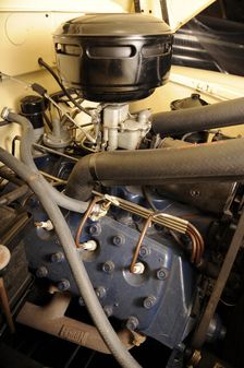 Ford woodie station wagon 1946. Artist: Simon Clay