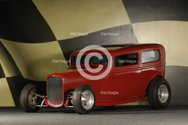 Ford Buttera Bradley Custom Sedan 1932. Artist: Simon Clay.