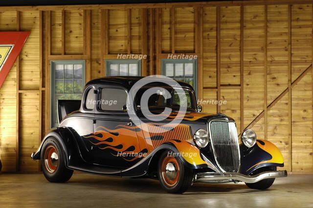 Ford Custom 1934. Artist: Simon Clay.