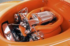 Ford Custom Orange Crush 1939. Artist: Simon Clay