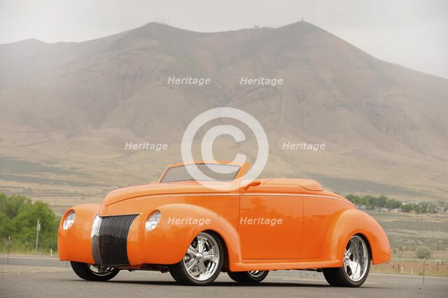 Ford Custom Orange Crush 1939. Artist: Simon Clay.
