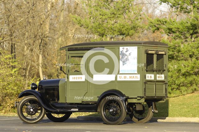Ford Delivery van 1929. Artist: Simon Clay.