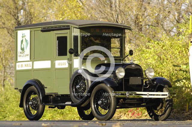 Ford Delivery van 1929. Artist: Simon Clay.