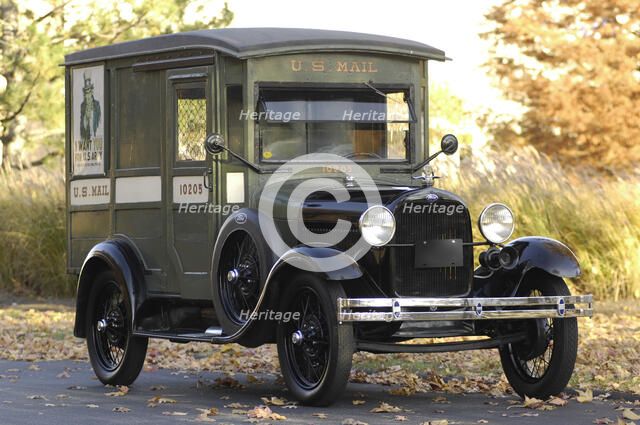 Ford Delivery van 1929. Artist: Simon Clay.
