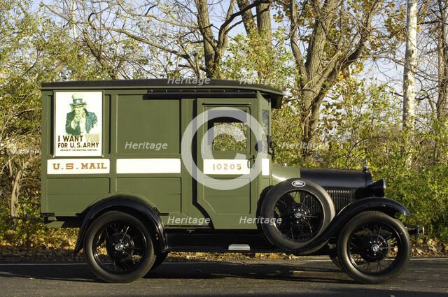 Ford Delivery van 1929. Artist: Simon Clay.