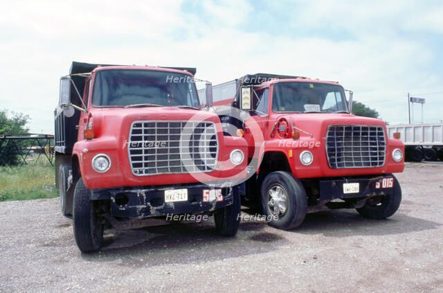 Ford dumper trucks. Artist: Unknown.