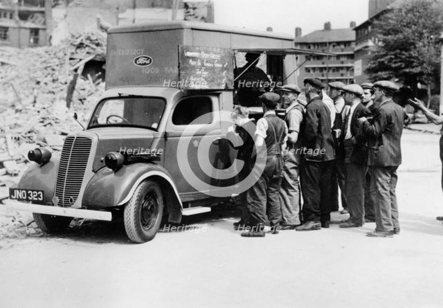 Ford E83W 10cwt Emergency food van in London World War 2