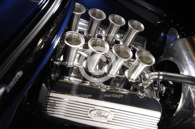 Ford f 100 custom truck 1956. Artist: Simon Clay.