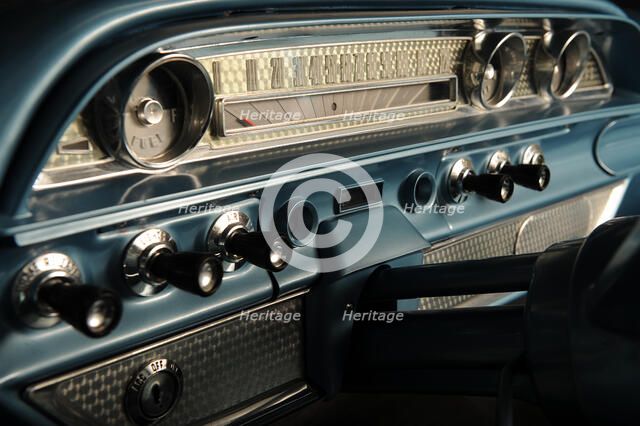 Ford Galaxie 500 race car 1962. Artist: Simon Clay.