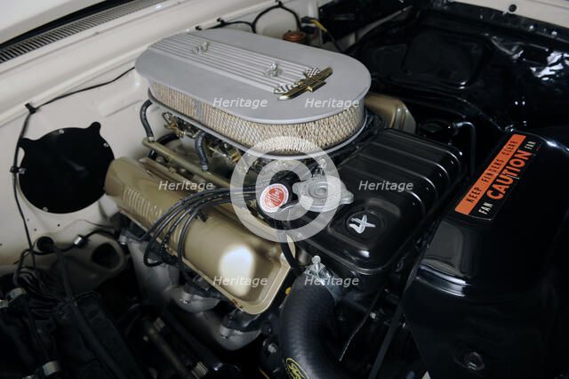 Ford Galaxie 500 race car 1962. Artist: Simon Clay.