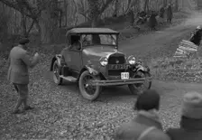 Ford Model A 2-seater of AJ Midgely competing in the Sunbeam Motor Car Club Bognor Trial, 1929. Artist: Bill Brunell