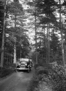Ford Model A of FH Grain competing in the JCC Half-Day Trial, 1930. Artist: Bill Brunell